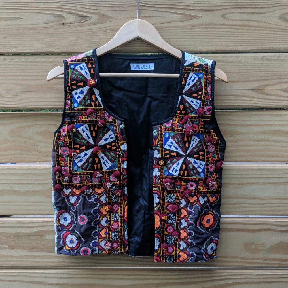 vintage embroidered vest